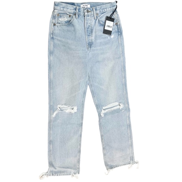 NWT RE/DONE Originals 90s High Rise Loose in Nu Disco Destroy size 26 - Picture 8 of 8